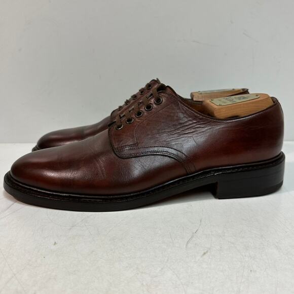 FULLY RESOLED Crockett & Jones Stirling Plain Toe Derby US 9.5 Wide (E) - Picture 4 of 12